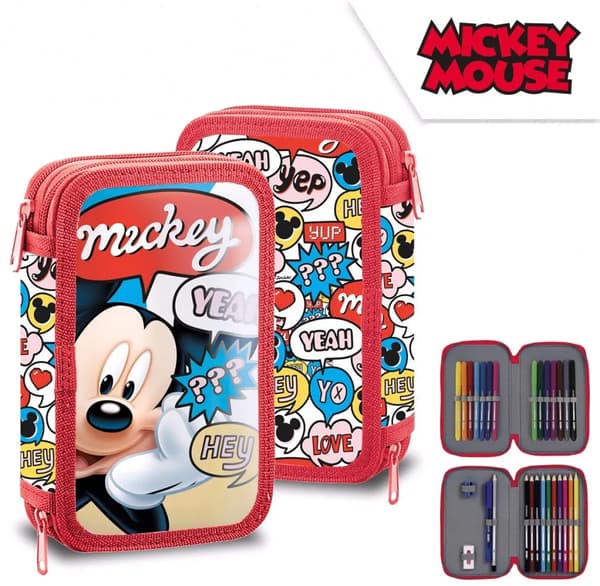Disney Musse pennfodral med 2 pack