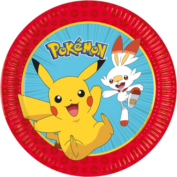 Pokémon Next Generation papperstallrikar 8-pack 23 cm FSC