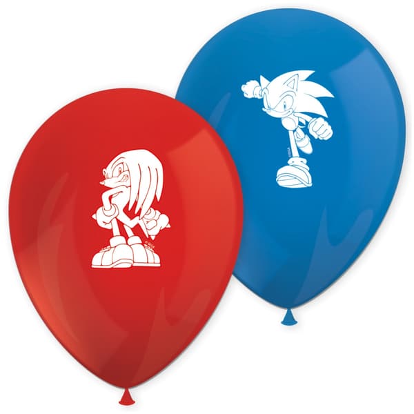 Sonic the Hedgehog Balloons, 8-pack