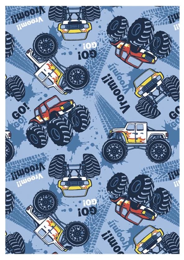 Fordon Monster Truck A4 elastisk mapp