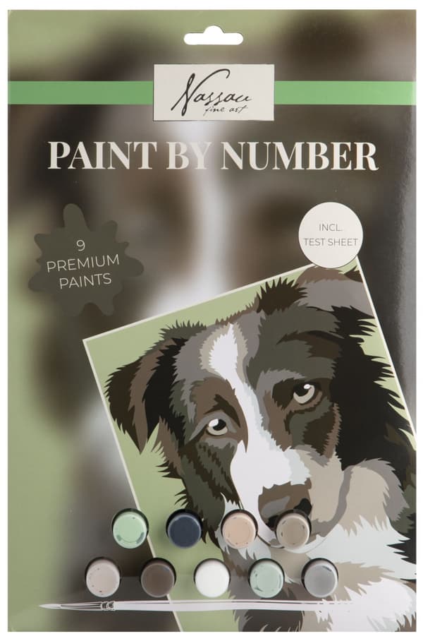 Hund måla efter nummer kit A4
