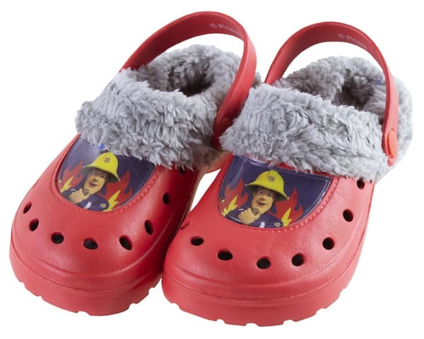 Fireman Sam barns vintertofflor i träskomodell