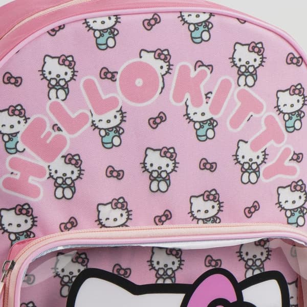 Hello Kitty Backpack Kids 30 cm – Pink School Bag with 2 Compartments, Adjustable Shoulder Straps, Cute & Practical