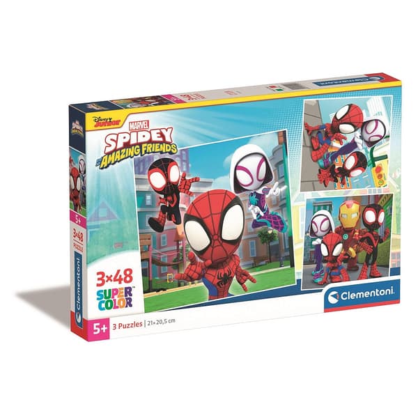 Spindelmannen Spidey 3x48 bitars pussel Clementoni