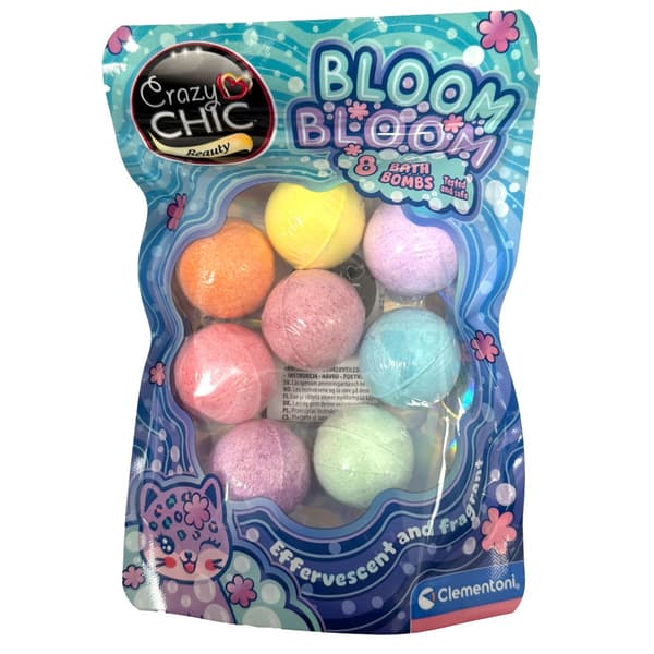Crazy Chic Bloom Badbombsset 8 delar Clementoni