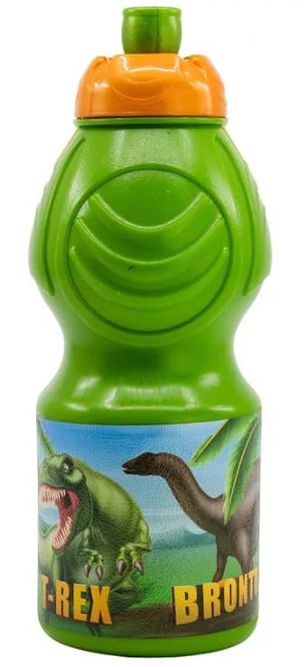 Dinosaurie vattenflaska för barn 400 ml grön