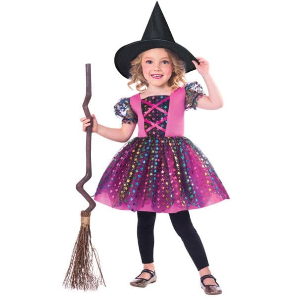 Witch Rainbow dräkt 2-3 år