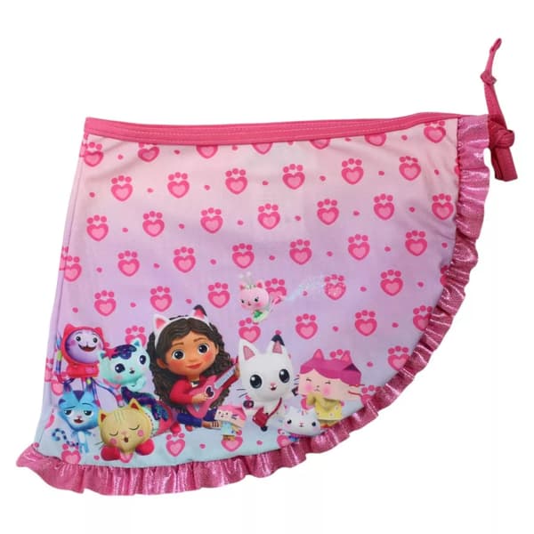Gabbys Dockskåp baddräkt med sarong barn rosa