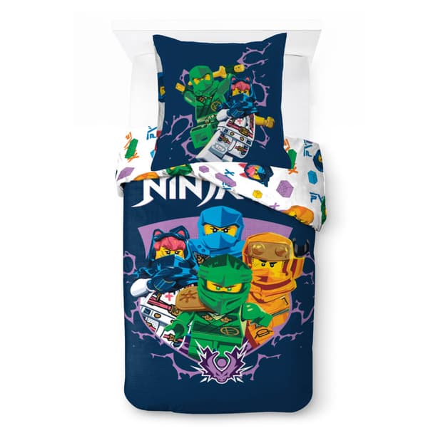 LEGO Ninjago bäddset 100 × 135 cm – 100 % bomull