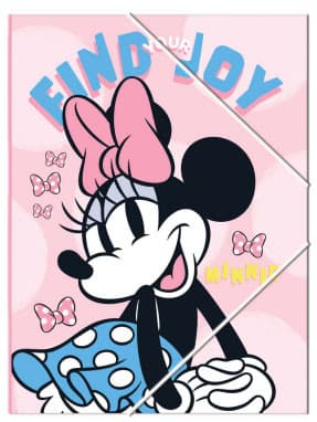 Disney Mimmi Pigg Joy A/4 mapp med gummiband