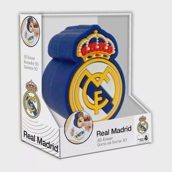 Real Madrid-logotyp 3D-format suddgummi