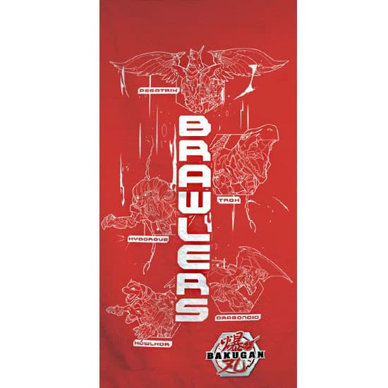 Bakugan badhandduk, strandhandduk 70x140 cm