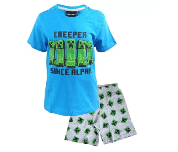 Minecraft kort pyjamas för barn