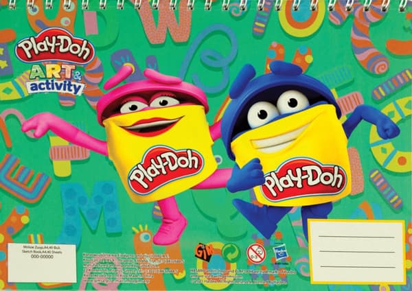 Play-Doh A/4 spiralblock, ritblock 40 ark