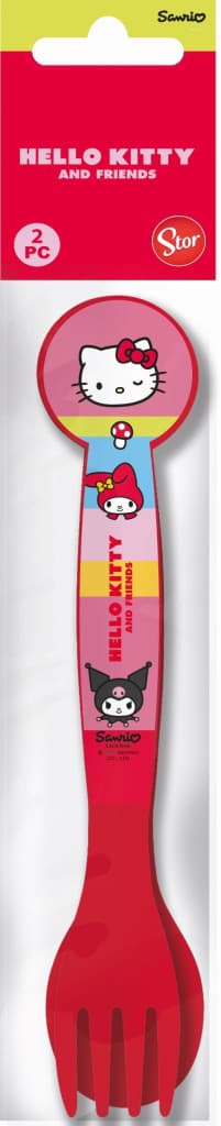 Hello Kitty och vänner bestickset - 2 delar