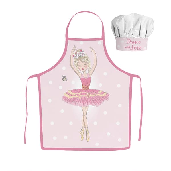 Ballet Dance Ballerina barnförkläde 2-delat set