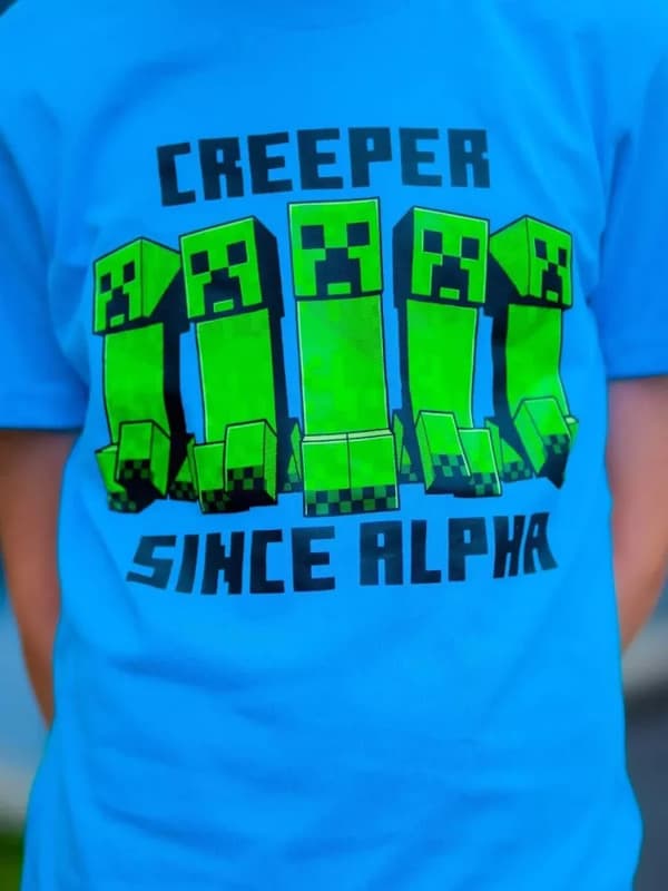 Minecraft kort pyjamas för barn