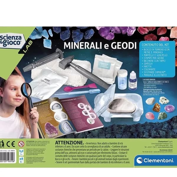 Colour Minerals och Geoder Vetenskapsset - Clementoni