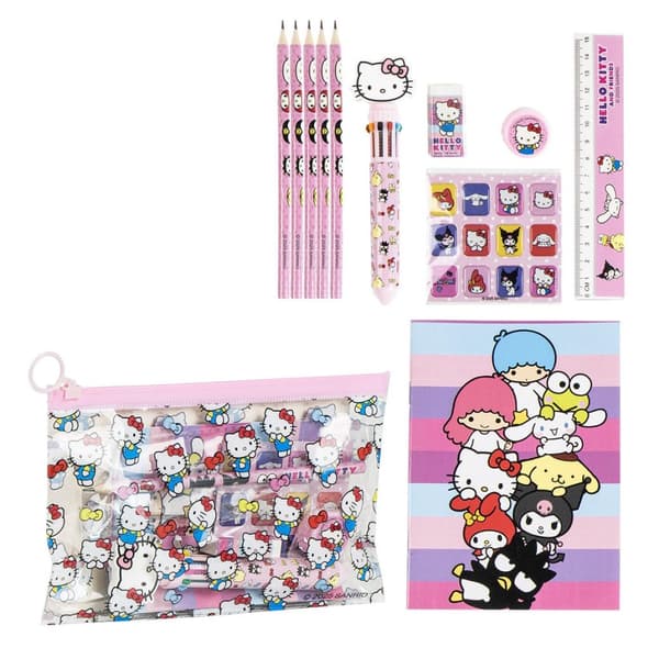 Hello Kitty Friends Rosa skrivset