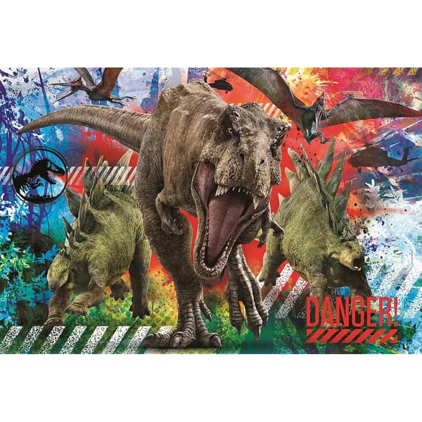 Dinosaur Danger 60 bitars maxi-pussel Clementoni