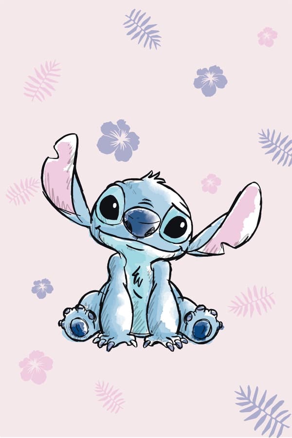 Disney Lilo och Stitch rosa microfleecefilt 100x150 cm