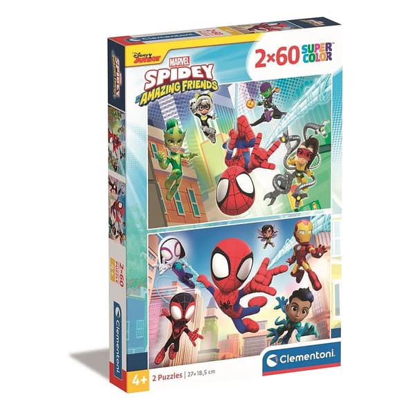Spindelmannen Spidey 2x60 bitar pussel Clementoni