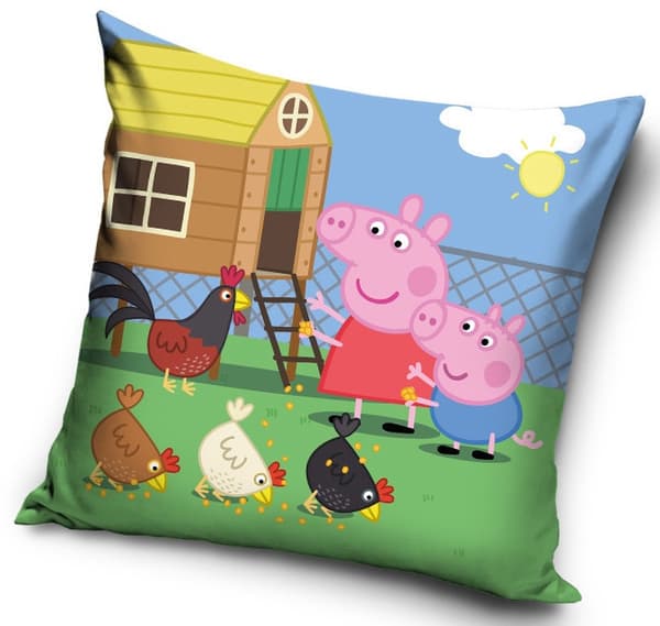 Peppa Pig kuddfodral i sammet 40x40 cm