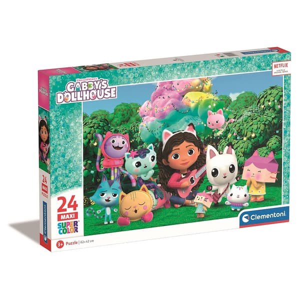Gabby's Dockskåp Regnbågsträd 24-bitars maxi pussel Clementoni