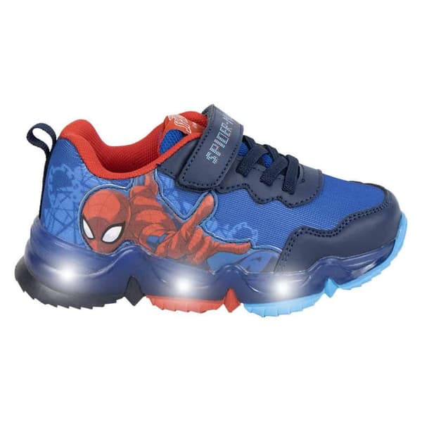Spindelmannen Flash LED blinkande barnskor sneakers