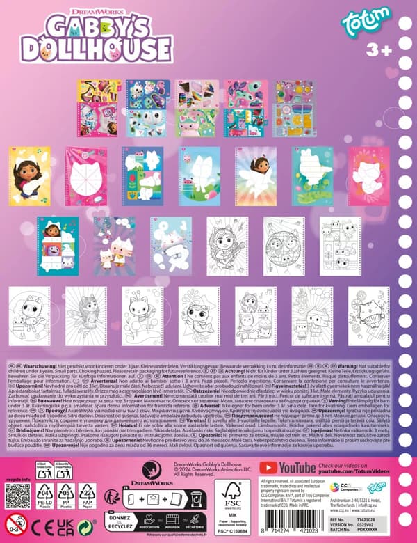 Gabbys Dockskåp Stickerpyssel