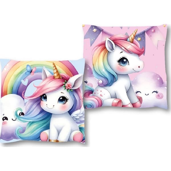 Unicorn Clouds Decorative Pillow 38x38 cm