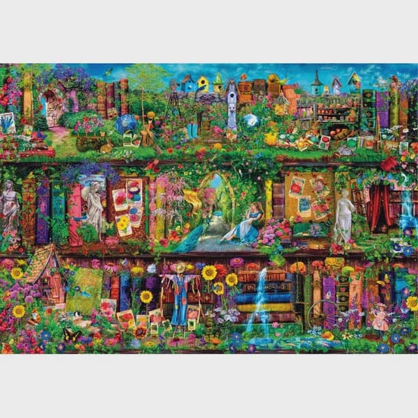 Colour Garden Bookshelf pussel 6000 bitar Clementoni