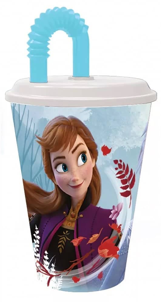 Frost mugg med sugrör 430 ml