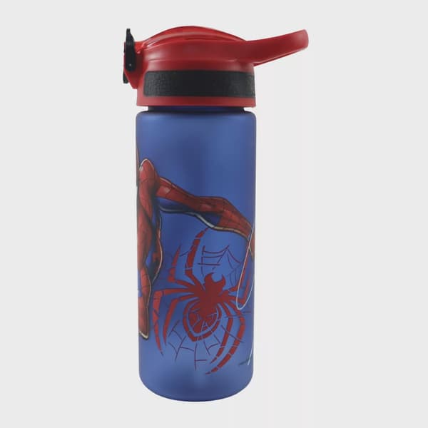 Spindelmannen Evergreen vattenflaska med sugrör, 600 ml