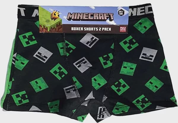 Minecraft Boxershorts Barn 2-pack 6 år / 116 cm