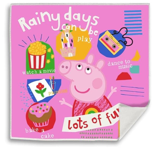 Peppa Pig Rain Fun Magic Towel 30x30 cm
