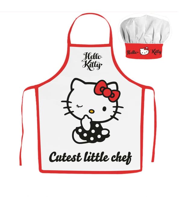 Hello Kitty Little Chef barnförklädesset 2 delar