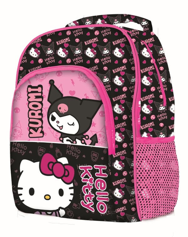 Hello Kitty & Kuromi skolväska, 42 cm