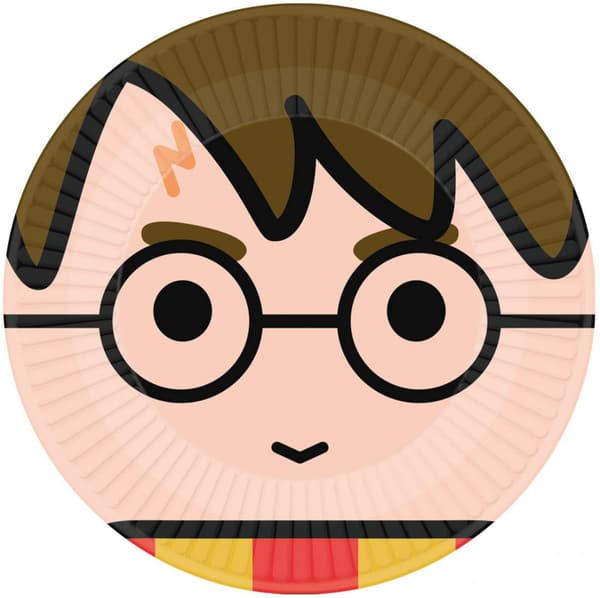 Harry Potter grafiska papperstallrikar 8-pack 23 cm
