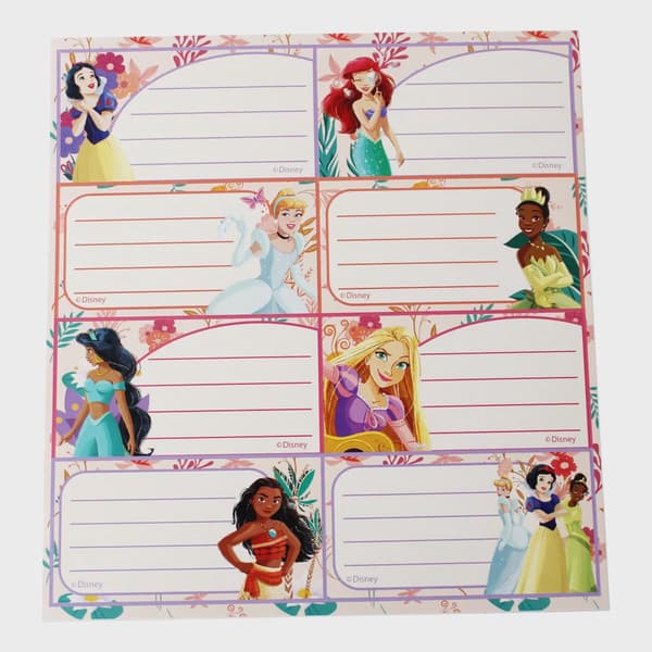 Disney Princess Spring Note Labels, 16-pack