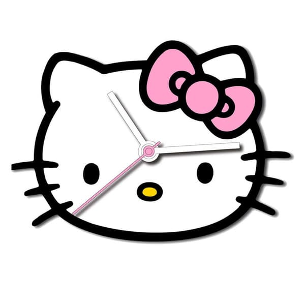 Hello Kitty Bow XL väggklocka 50 cm