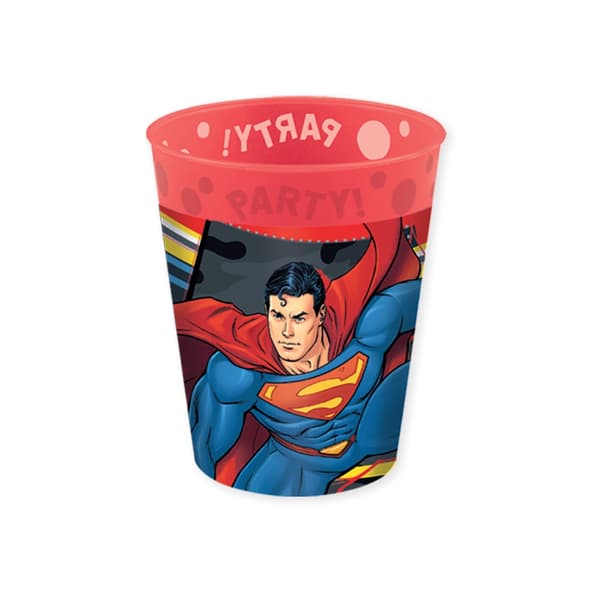 Superman Krypton micro premium plastmugg set om 4 st 250 ml