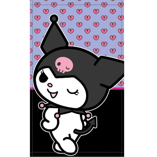 Hello Kitty Kuromi handduk 30x50 cm