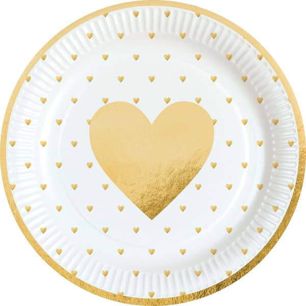 Love Everyday papperstallrik 8-pack 23 cm