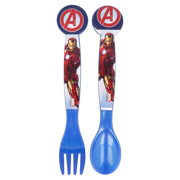 Bestick Avengers för barn 16 cm