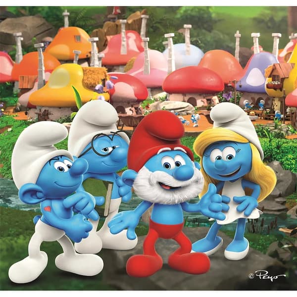 Smurfarna 3x48 bitars pussel Clementoni