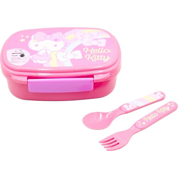 Hello Kitty lunchlåda med bestickset