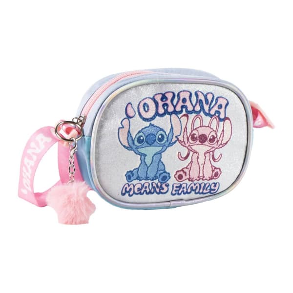 Disney Lilo och Stitch Ohana glittrig axelväska