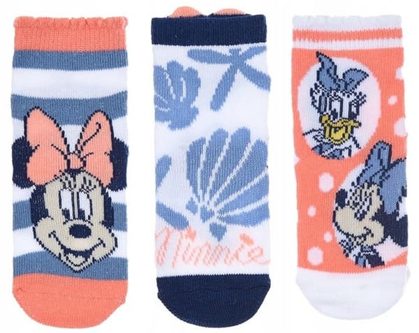Disney Minnie Shell Peach babysockor 0–6 månader