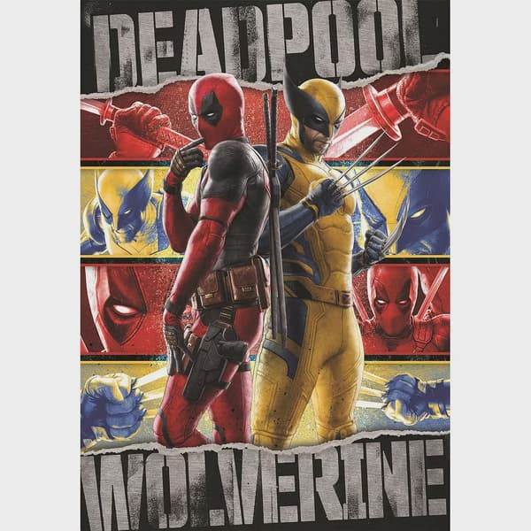 Deadpool Wolverine 1000-bitars kompakt pussel Clementoni